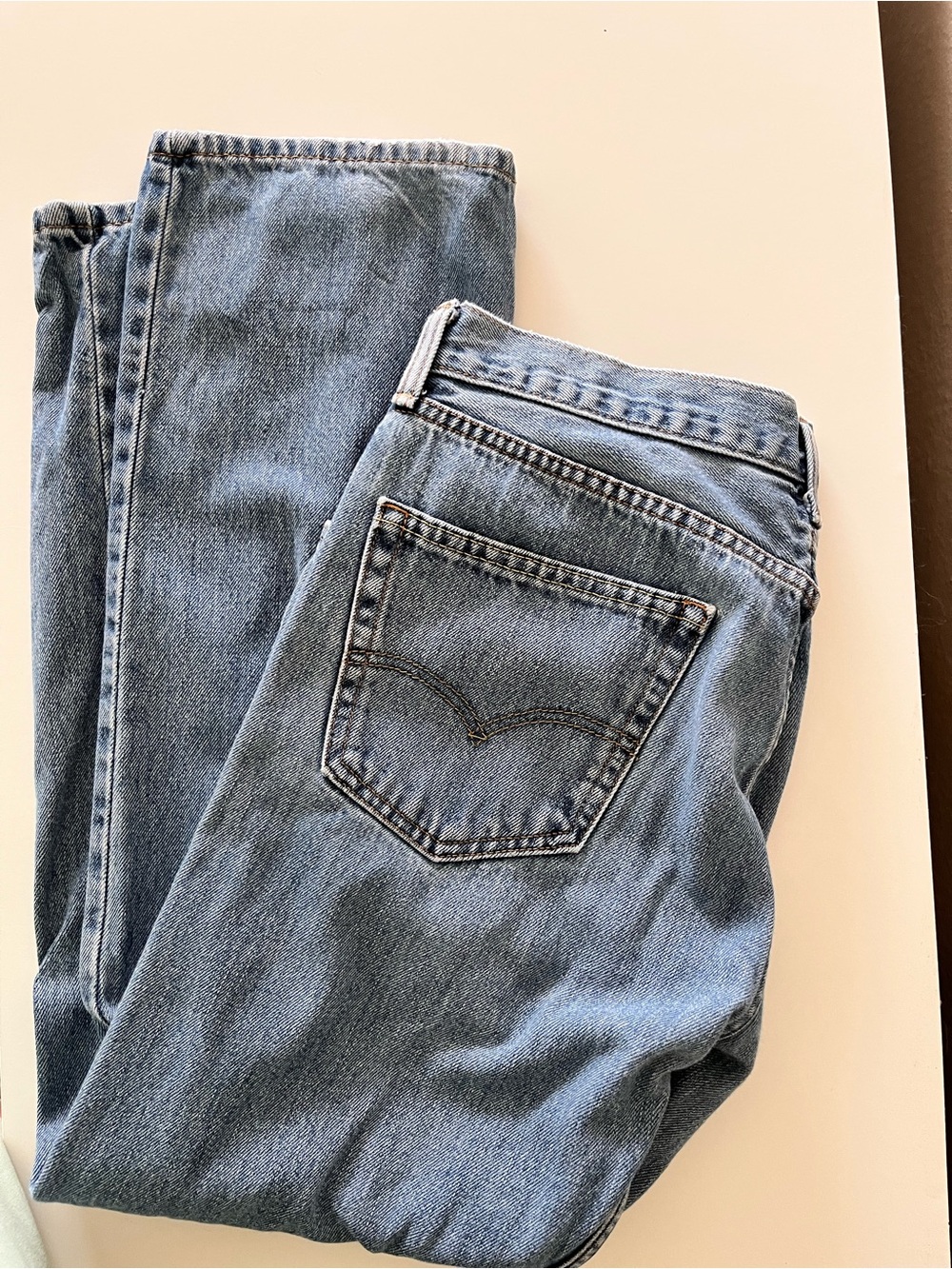 Vintage Style Levi’s 505 Straight Leg Jeans Light Wash